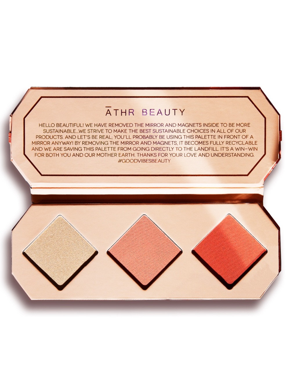 ATHR BEAUTY CRYSTAL CHARGED CHEEK PALETTE - Amber NIB